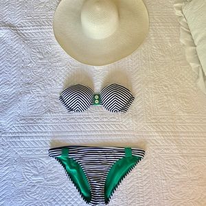 Navy and White Striped Suit 🏖⚓️💙